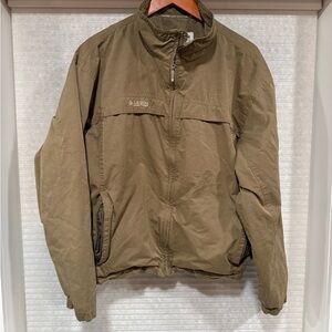 Men's Brown Vintage Canvas Columbia Jacket